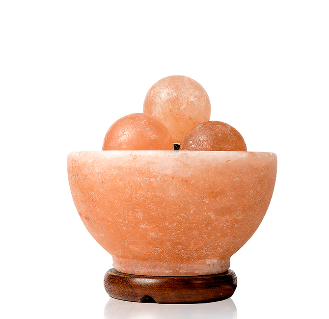Fire Bowl Lamp with Massage Stones